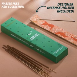 Folkulture Incense Sticks with Holder- Set of 3 Insenses (60 Insence Sticks) for Calm - Clementine, Lilac, Island Air Inscents Sticks Variety Pack, Insents or Inciensos Aromaticos, Premium Incents