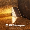VOLISUN Outdoor Stair Lights 12 Pack, Solar Step Lights Waterproof