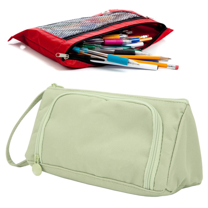 Large Pencil Case Handle Design Large Capacity Layered Durable Oxford