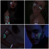 Konsait 10 Sheets of Luminous Tattoos for Children, Safe and