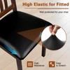WUSOUPU Leather Seat Covers for Dining Chairs Waterproof Chair Seat