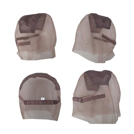 Full Lace Wig Cap with adjustable straps Wig base for Ventilating or Knotting Wig foundation Wig Making Cap (Small 21.5inch, Brown)