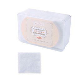 IWOWHERO 1000pcs Makeup Cotton Pads Thin Non Woven Cosmetic Facial Pads with Storage Box for Gentle Makeup Removal Skin Friendly for Daily Skin Care and Toner Application