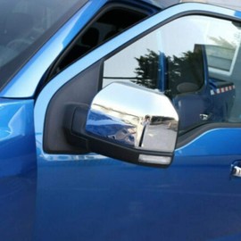 Cubierta de Espejo Retrovisor, Protector de Tapa de Espejo Lateral de Puerta Espejo, Retrovisor con Marco Decorativo para F150 2015-2020 (Enchapado)