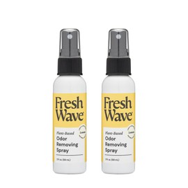 Fresh Wave Lemon Odor Eliminator Spray & Air Freshener, 2 oz. | Pack of 2 | Travel Size | Odor Absorbers for On-the-Go | Safer Odor Relief | Natural Plant-Based | For Hotels, Gyms, Cars & Bathrooms