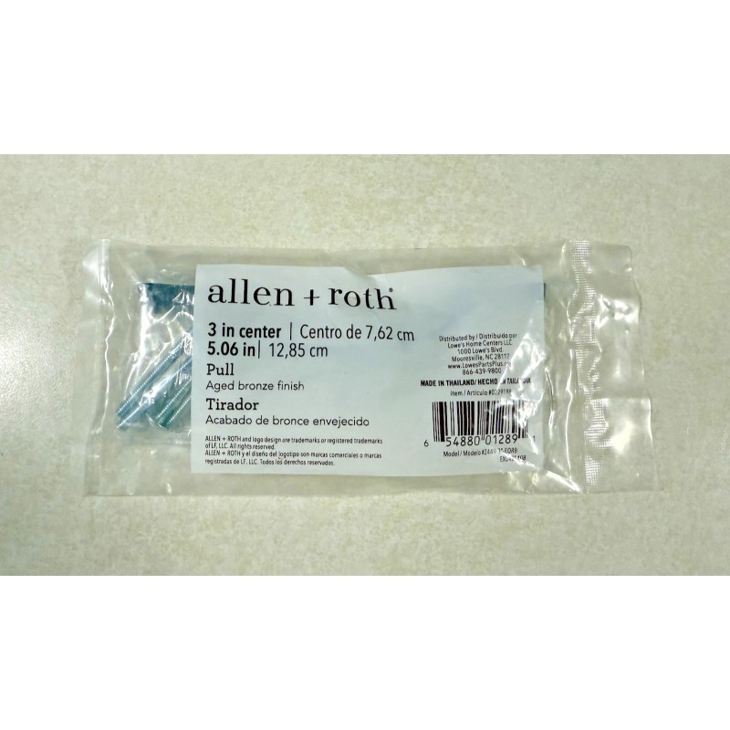 Allen + Roth ~ 3" Center ~ Tirador Pull ~