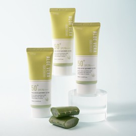 Cosmate Nature Aloe Vera Sunscreen, Soothing Gel, and Cleansing Foam (Free gift of 2 face masks) - 04_Vaseline Natural UV Shield Sun Cream 60g 3pcs+2 Mask Packs / 네이처 알로에베라 선크림 외 수딩젤 클렌징폼 (마스크팩 2매증정) - 04_바세린 내추럴 UV 쉴드 선크림 60g 3개+마스크팩 2매
