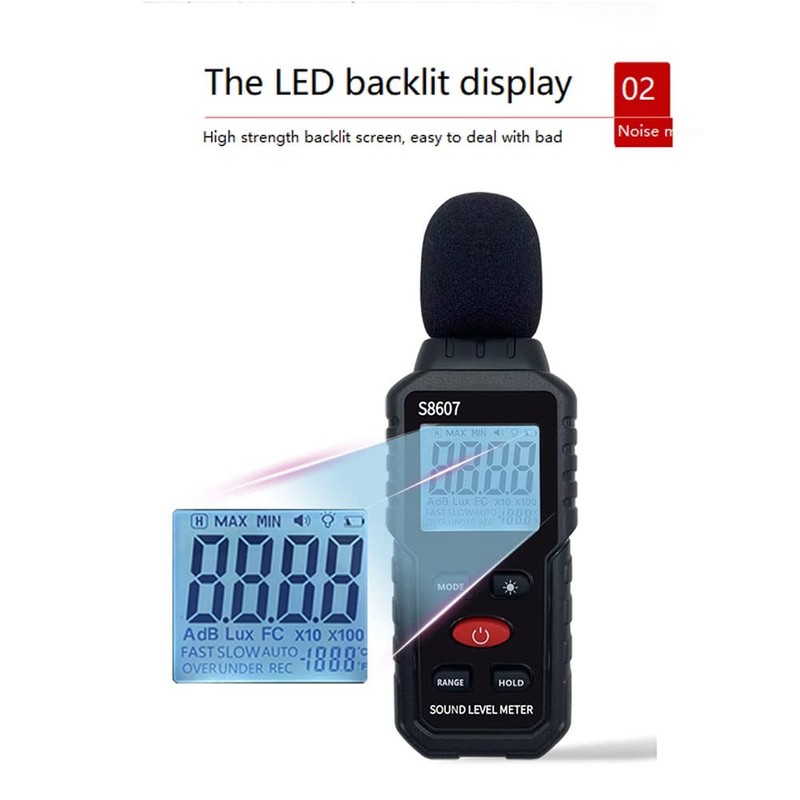 Giilayky Digital Sound Level Noise Meter Measurement 30-130DB DB Decibel