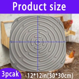 4 Pack Washable Chicken Nesting Pads for Laying Eggs， Nesting Box Pads for Chicken Coop Bedding, Washable Nesting Box Liners for Chicken Laying Boxes, for Hens,Chicken Coop Nest Liners（12"x 12"）