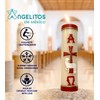 Handmade Paschal Red Candle Alpha Omega Cross Sheep