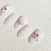 Heart Bear Handmade Nail Tips - Almond Midi / 하트베어