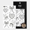 Fix Seoul 2-week lasting tattoo sticker lettering semi-permanent tattoo henna, 1 piece, 16 / 픽스서울 2주지속 타투 스티커 레터링 반영구 문신 헤나, 1개, 16