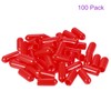 DMiotech 100pcs 4mm ID Red Rubber End Cap Bolt Protector