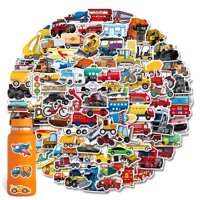 Set of 100 Waterproof Vehicle Stickers, Suitable for Suitcases, Motorcycles,