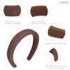 NOGUEZ Set de 5 Diademas Skincare de Esponja Acolchada Bandas