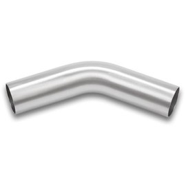 Podavelle Podavelle 45 Degree Elbow 2 Inch 51mm OD Aluminum Intercooler Pipe Piping Air Intake Tube, 1.5D Radius, Brushed Finish