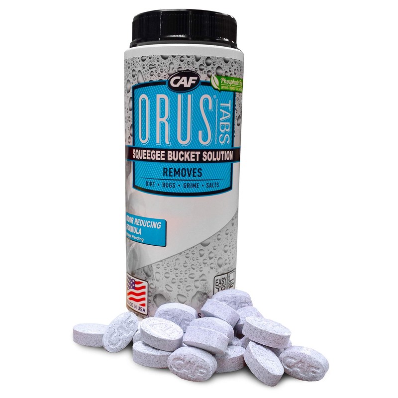 ORUS® Tabs Industrial Window Cleaning Solution, Window Wash solution, Squeegee