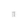 CRL Clear Plastic "Z" Shaped Shower Door Pull Handle- 2/PK