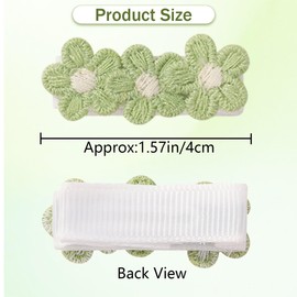 26 Pcs Baby Flower Hair Clips Knit Flowers Hairpins for Girls Mini Plush Flower Toddler Hair Clips Non Slip Hair Accessories for Infant Toddler Kids Little Girl Light Color