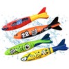Uadme 4 Pcs Underwater Torpedo Rocket Throwing Swimming Diving Game