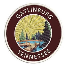 Lake Dock - Gatlinburg - Tennessee 3.5" Embroidery DIY Iron or Sew-on Decorative Patches Vacation Adventure Theme Novelty Applique