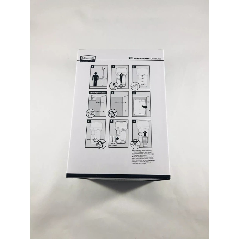 Rubbermaid Tcell Fan Dispenser (1793544) White