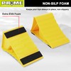 PR1ME Wheel Chocks with Non-Slip Base for RV & Trailer.