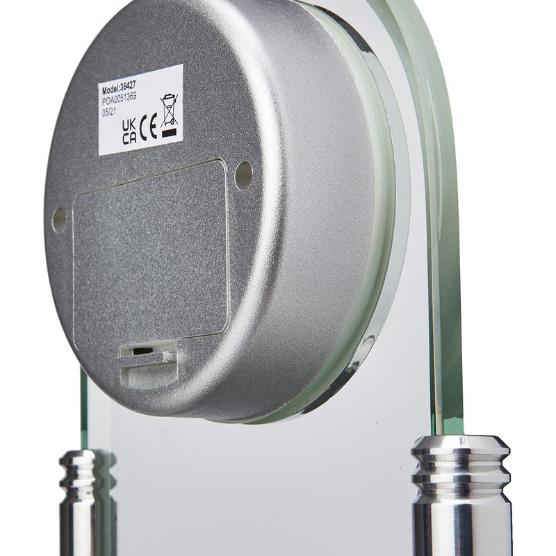 Acctim Mantel Clock, Silver, 17.3 x 15.7 cm