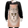 Ambesonne Cat Apron, Kitty Portrait Whiskers Best Pet Animal I