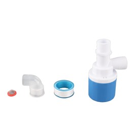 Válvula de Flotador, Juego de Válvulas de Flotador Automático, Válvula de Control de Tanque de Agua de Nailon con Tuercas de Fijación de Acero Inoxidable 304, para Tanques de