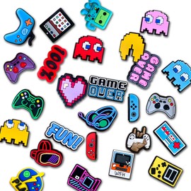 Euphaglaia Video Game Charms for Clog Shoes Decoration, Cartoon Charms Accessories for Adult Men (26)