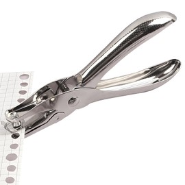 TENOC Handle Hole Punch 1-Piece, Paper Circle Bore Helper with Steel for Office, School, Home, Easy to Punch Hole for Kids and Adults
