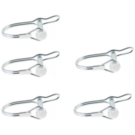 5Pcs Wire Lock Pin,Heavy Duty Safety Coupler Shaft Locking Pin with Ear,Hitch Pin,Wire Lock Trailers Pin for Farm,Garden 6*40mm