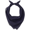 Mechaly Solid 100% Polyester Unisex Bandana,Navy Blue,22 in