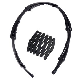 MAGPIE Foldable Headband Hair Accessories, Hair Band, Cleansing, Makeup, Headband, Easy Storage, Unisex (Black)