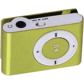 Green Colors Portable Metal Mini Clip Sport Mp3 Player No Memory Card Music Player with Tf Slot Nice Processing Portable Audio and Video