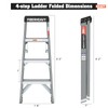 4 Foot Fiberglass Step Ladder, 250 Pound Load Capacity, Type