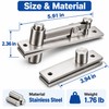 Stainless Steel Pivot Door Hinge Shaft 90° 360° Rotating Heavy
