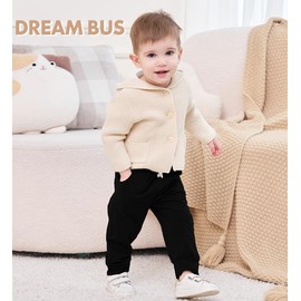 DREAM BUS Pack of 3 Toddler Jogger Pants with Pocket Toddler Boy Sweatpants Baby Boy Pants Infant Newborn Leggings