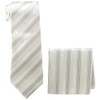 Formal Necktie, NB Silver, Tie Width: 3.3 inches (8.5 cm),