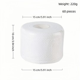 60pcs Reusable Face Towels | Double-Sided(PEARL/Flat) | Soft Makeup Remover Pads | Eco-Friendly Washcloths for Sensitive Skin"Thick Cotton Towels for Makeup Removal/Cleaning | Gentle on Acne Skin