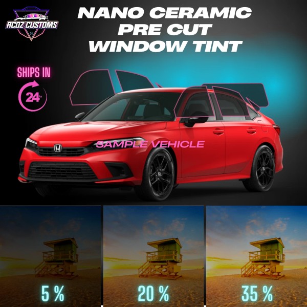 ACOZCUSTOMS PreCut Window Tint Film for Civic Sedan 2022-2025 All
