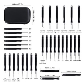 Qobobo Terminal Removal Removal Tool Car Release Tool Set, Terminal Removal Tool Kit, Car Cable Plug Removal Tool Pin Extractor Repair for Most Connection Terminals, Pack of 30