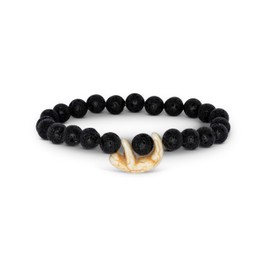 Fahlo Fahlo Sloth Tracking Bracelet, Elastic, supports Sloth Conservation Foundation, one size fits most for Men and Women (Lava Stone)