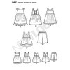 New Look Pattern 6441A Toddlers' Easy Dresses, Top and Cropped