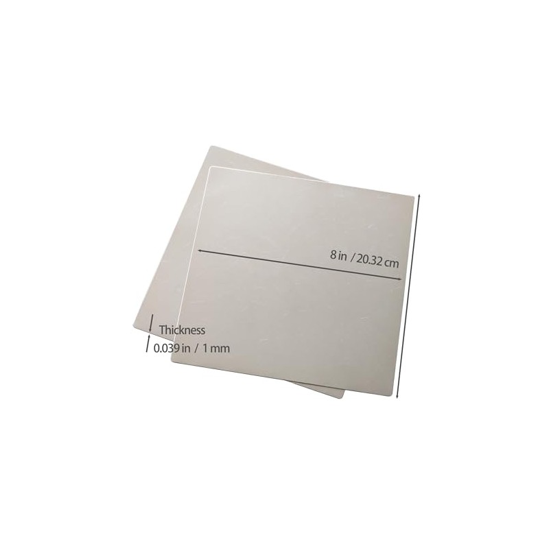 StayMax Stainless Steel Plate Metal Engraving Blank 8 * 8