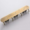 Fiunkes Mop Broom Holder Wall Mount Garden Tool Organizer, Brass