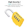 ZHEGE Combination Padlocks for Locker, Number Padlock, 4 Digit Combination