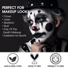 BOBISUKA Black White Face Paint Stick with Setting Powder Set,