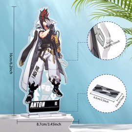 UTIEHD Zenless Zone Zero Character Standees 3-Pack: Collectible Acrylic Display Featuring Standee (3pcs-06)
